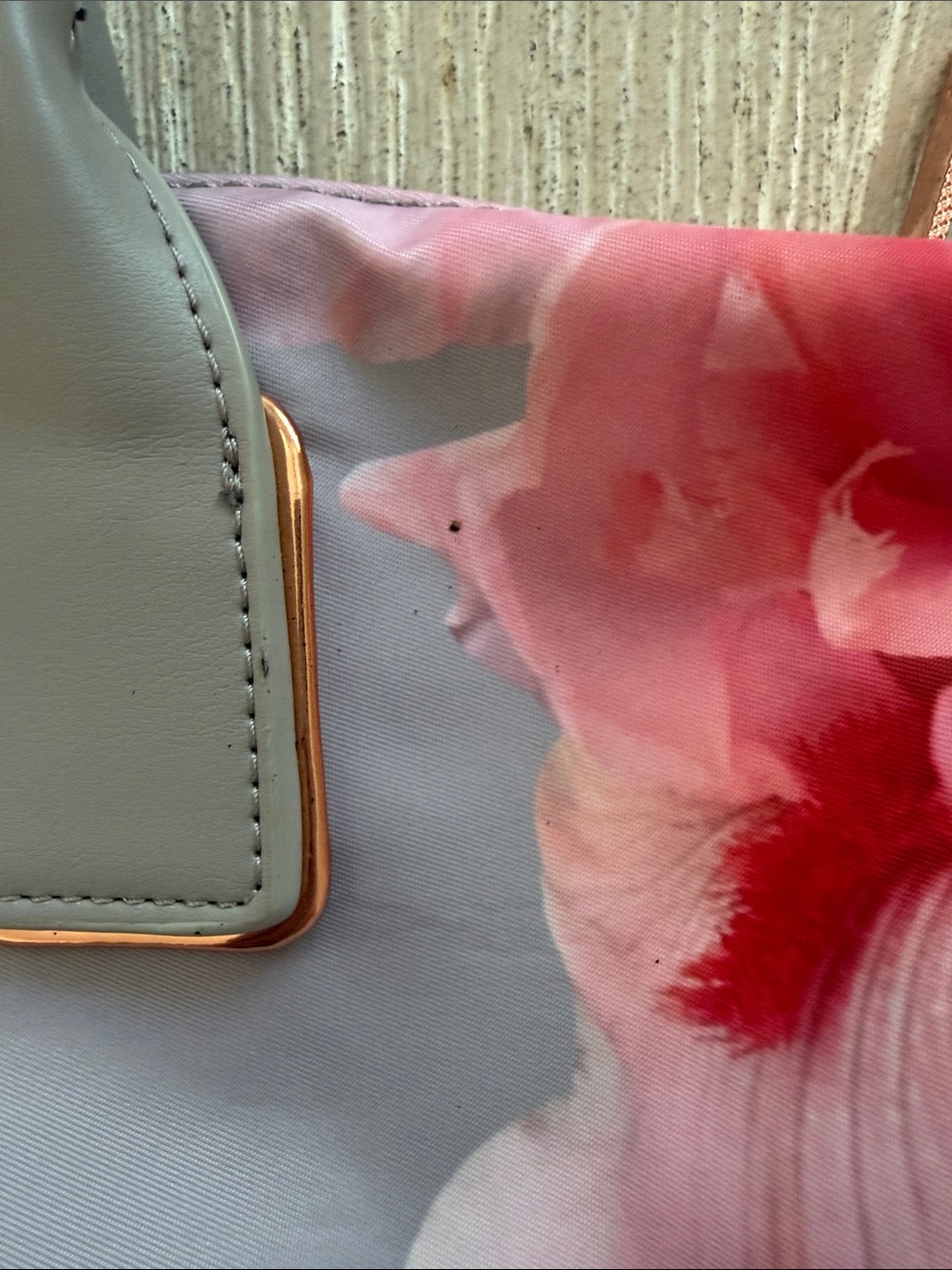 Ted Baker Pink & Grey Floral Tote - Picture 9 of 15